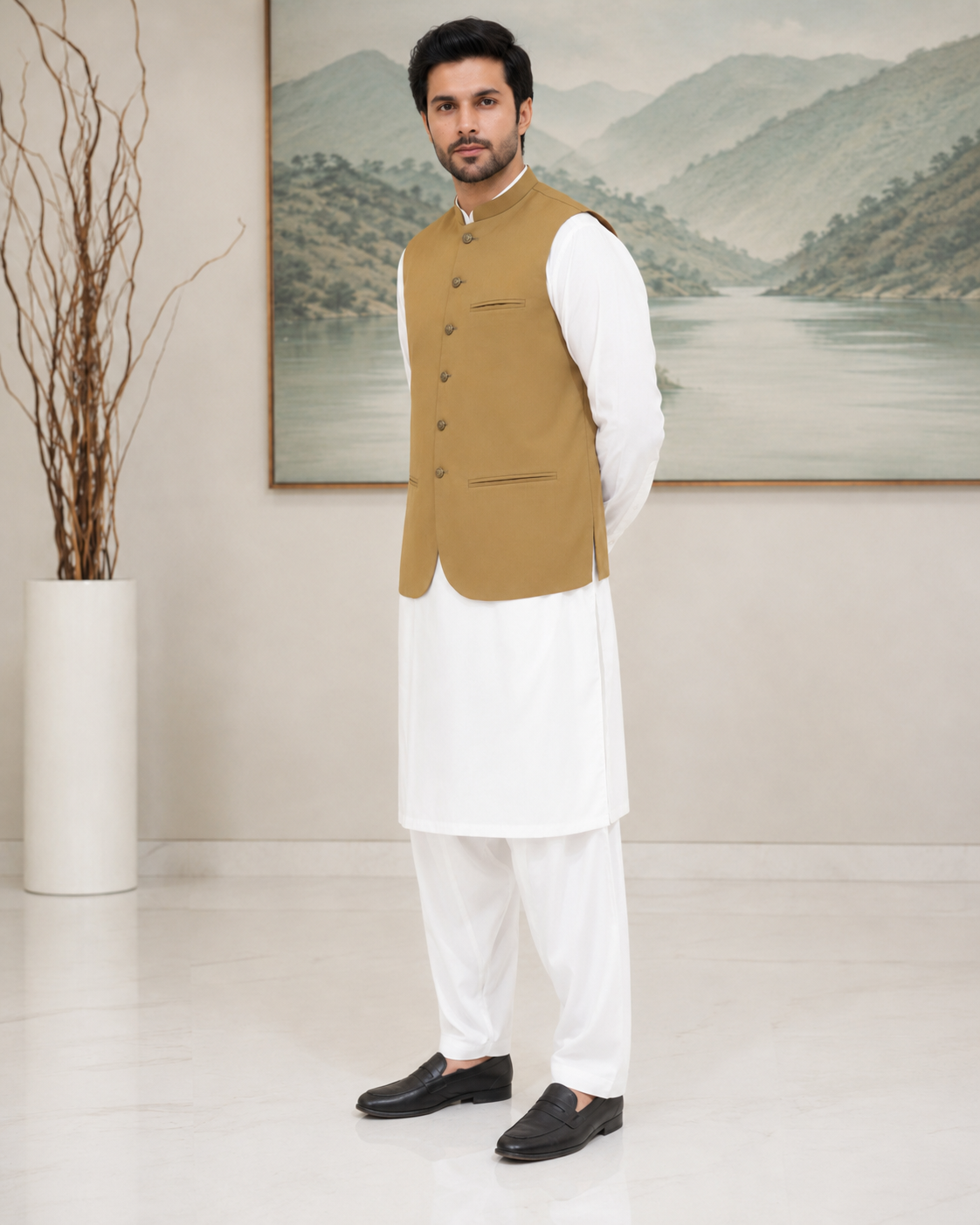 Classic Heritage Khaki Waistcoat