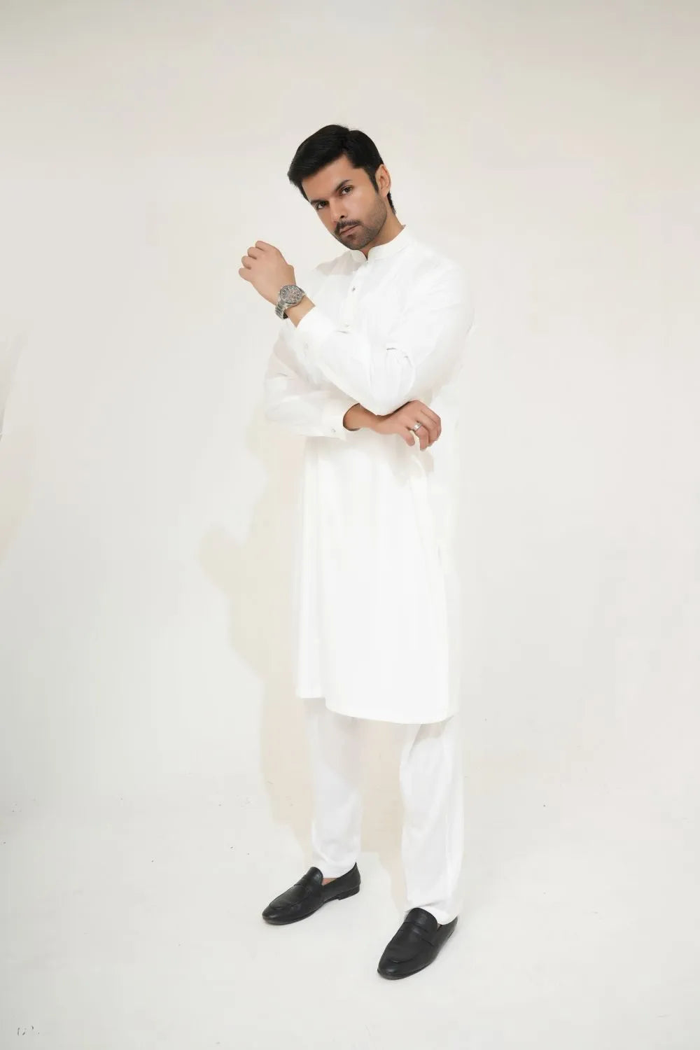 Off-White Wash and Wear Kurta Pajama