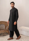 Black Premium Wash and Wear Kameez Shalwar