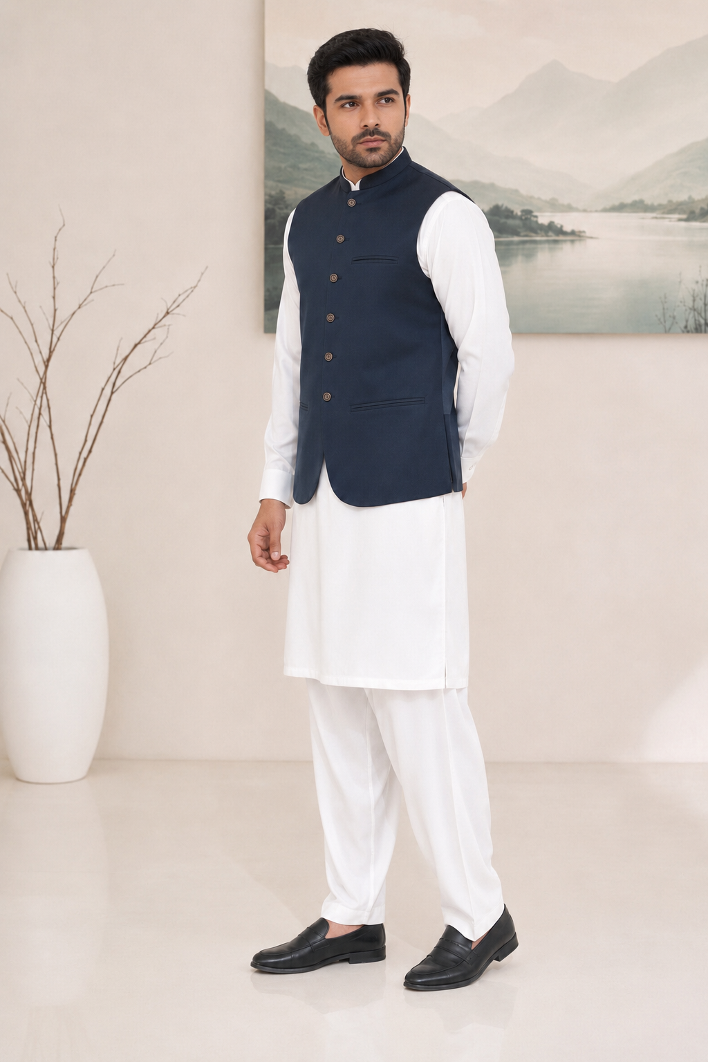 Classic Heritage Blue Waistcoat