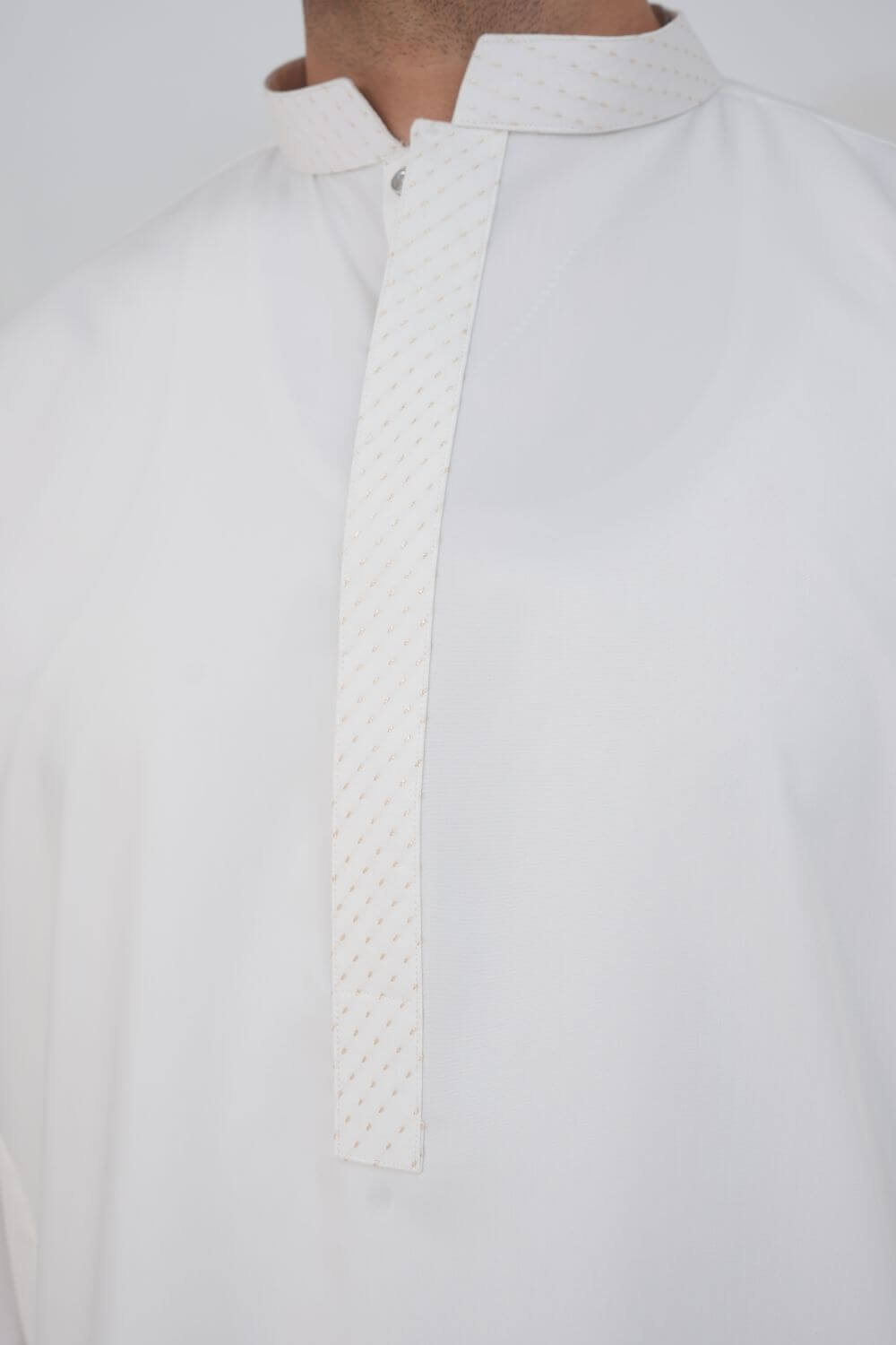 Off-White Boski Wash and Wear Kameez Shalwar
