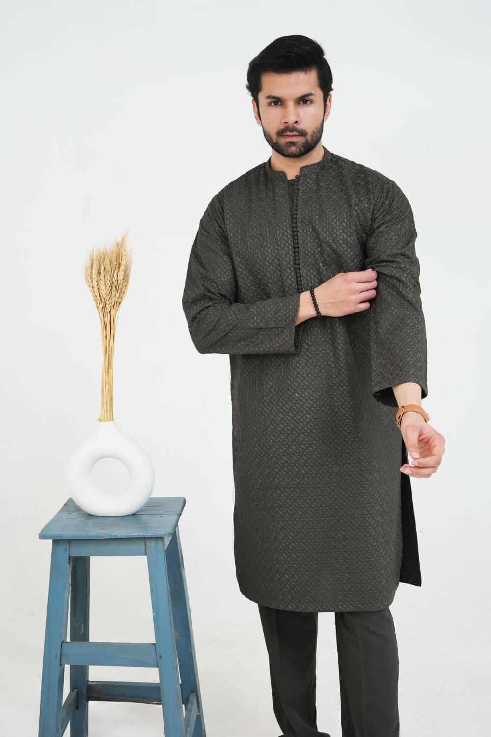 Green Chikankari Kurta Pajama