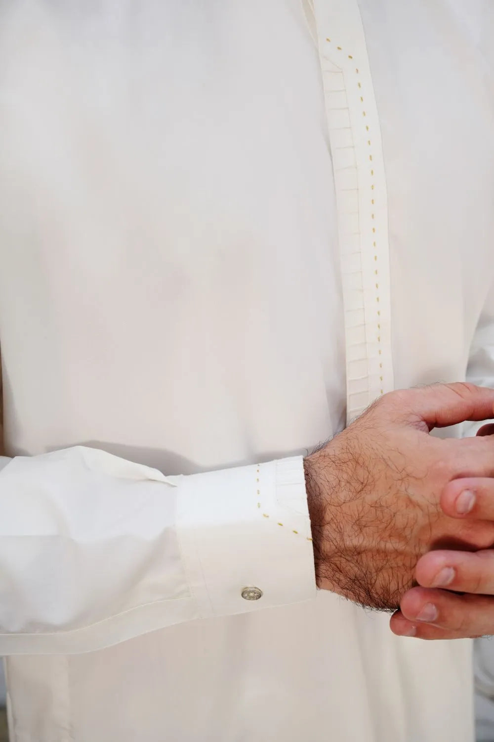 Arshad Premium Collection Off White blended Washing N Wear