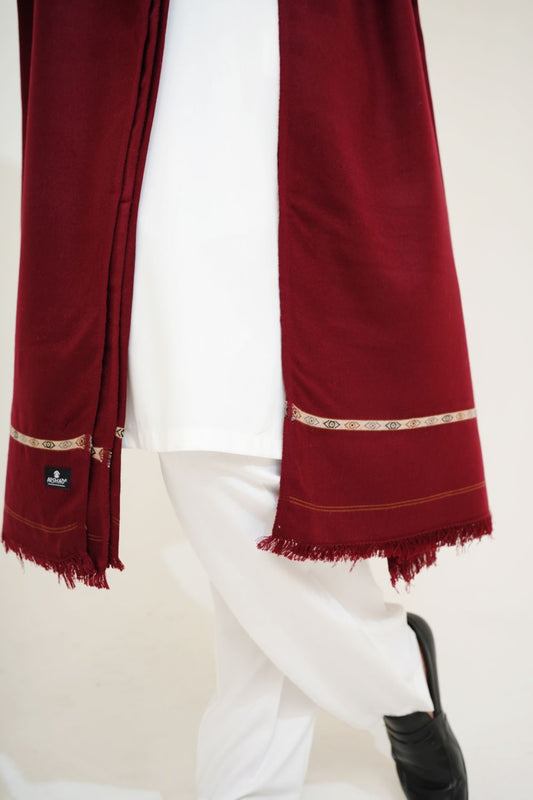 Maroon Woolen Shawl