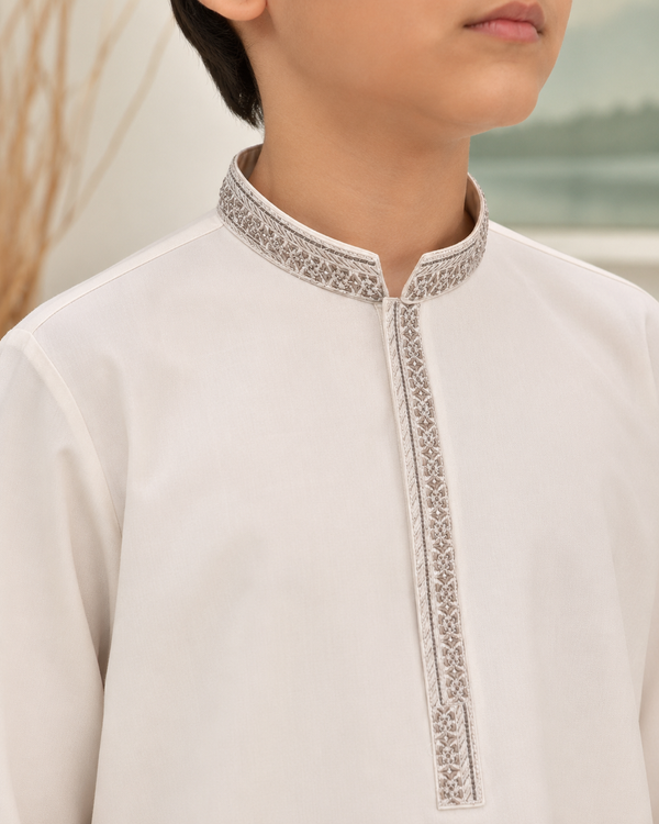 White Kameez Shalwar for Boys