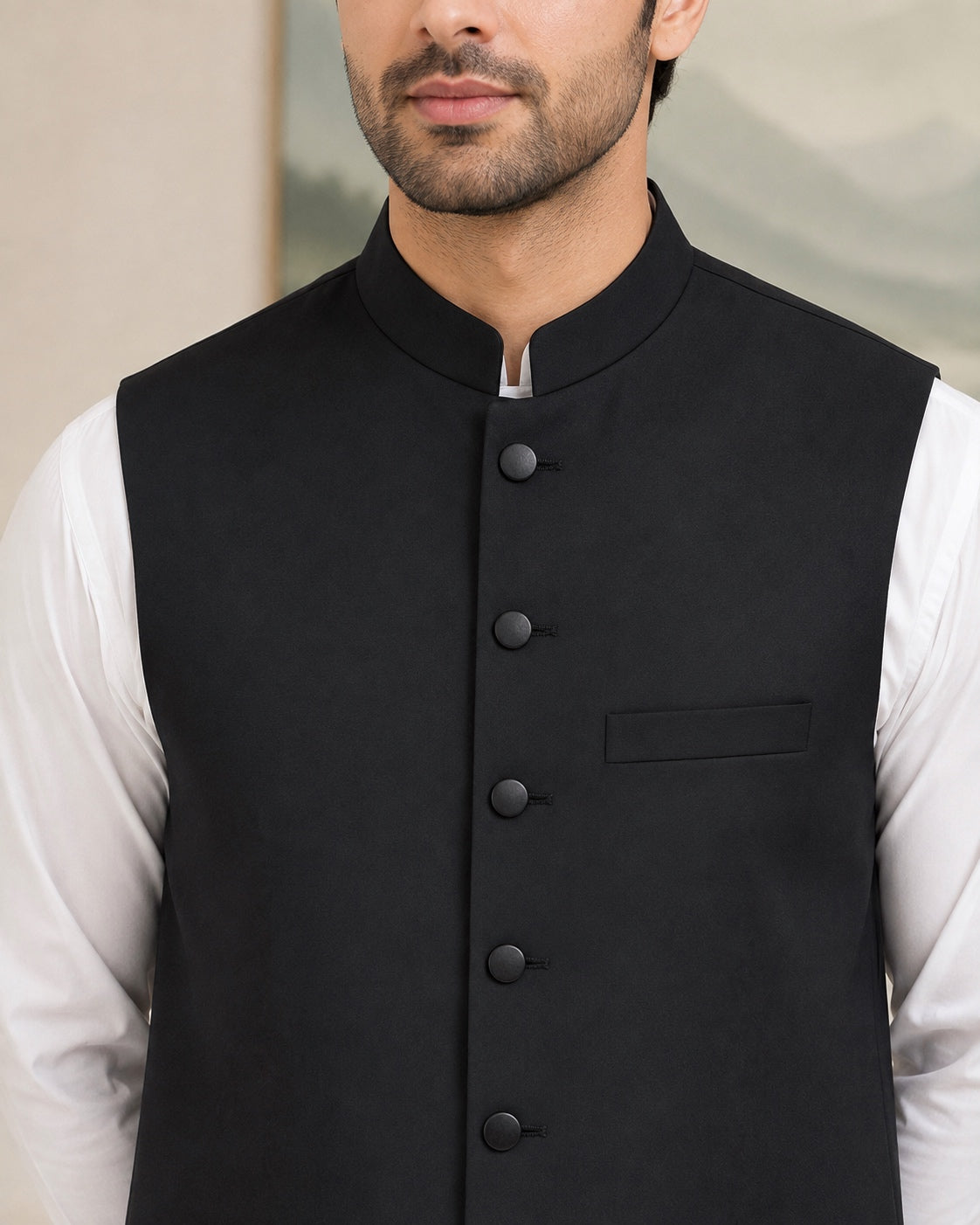 Classic Heritage Black Waistcoat