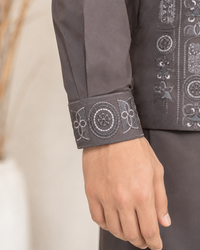 Mauve Kameez Shalwar with Waist Coat