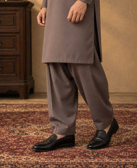 Chocolate Brown Wash and Wear Kameez Shalwar