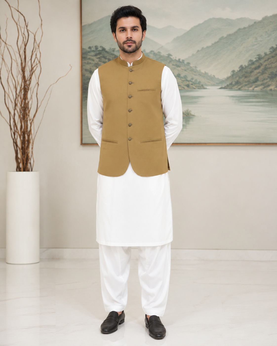 Classic Heritage Khaki Waistcoat