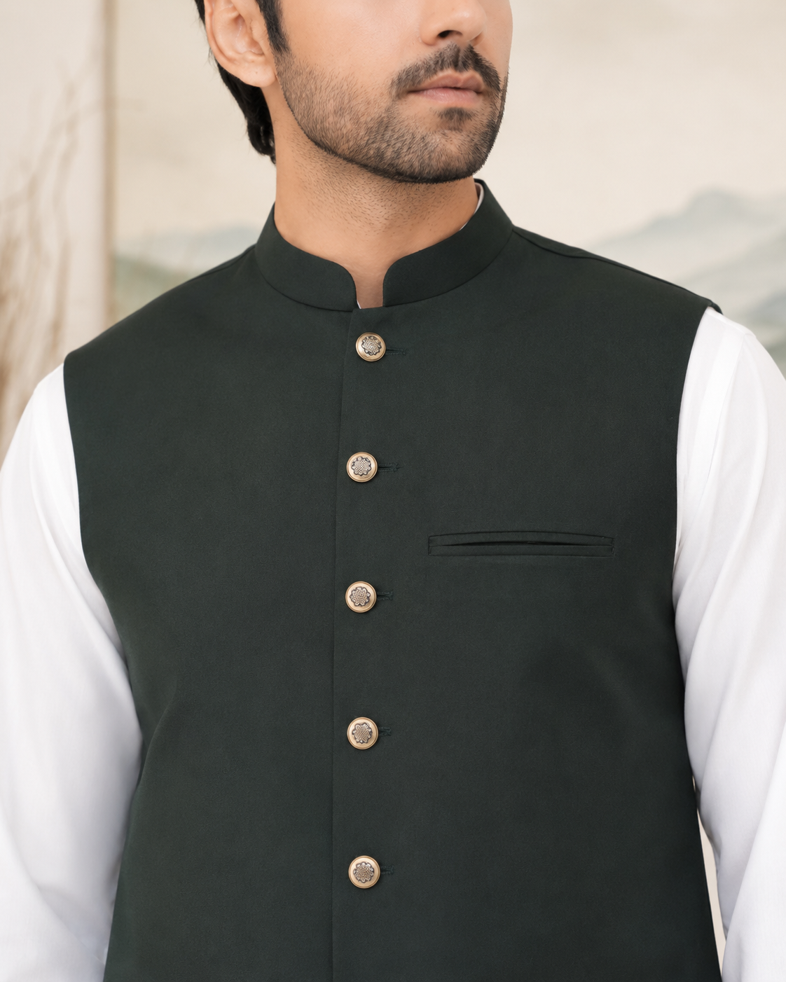 Classic Heritage Green Waistcoat