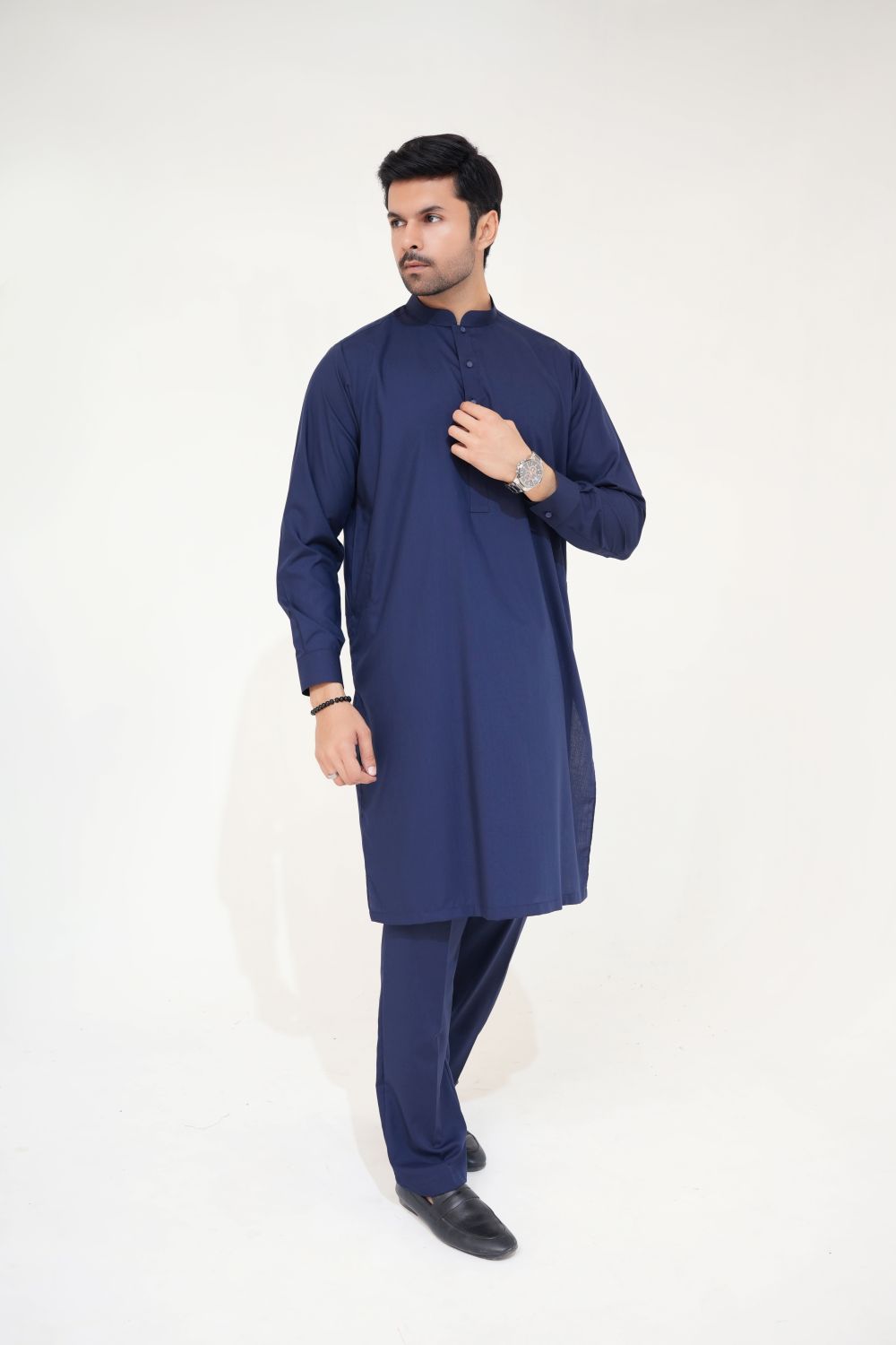 Blue Wash and Wear Kurta Pajama