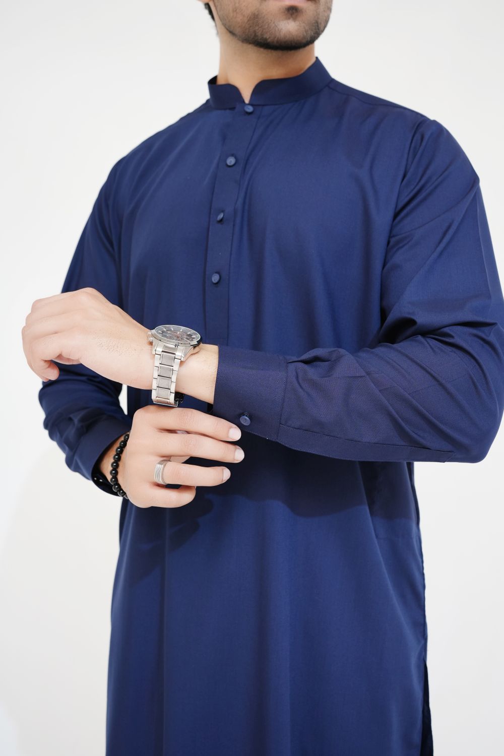 Blue Wash and Wear Kurta Pajama