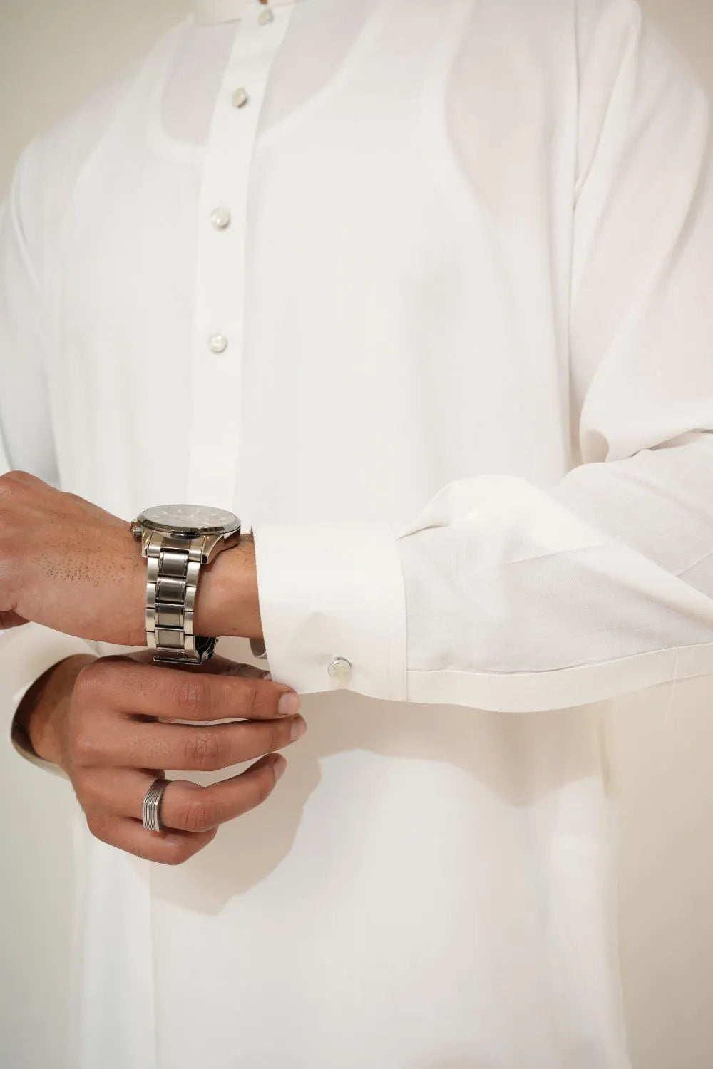 Off-White Wash and Wear Kurta Pajama