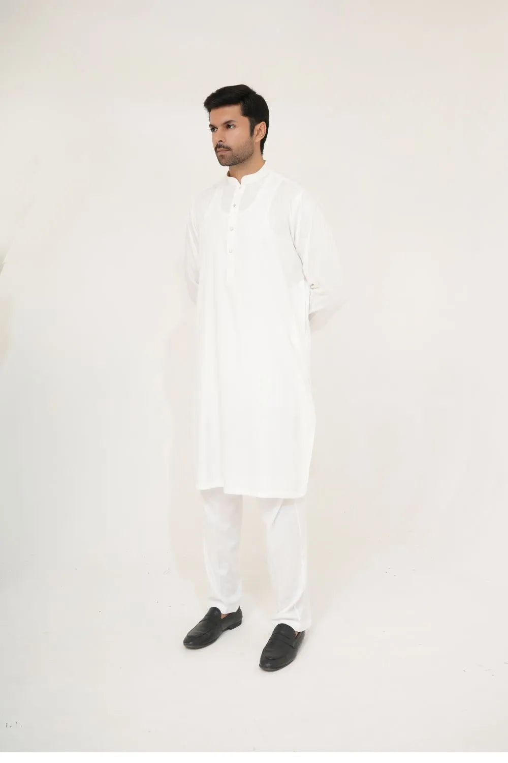 Off-White Wash and Wear Kurta Pajama
