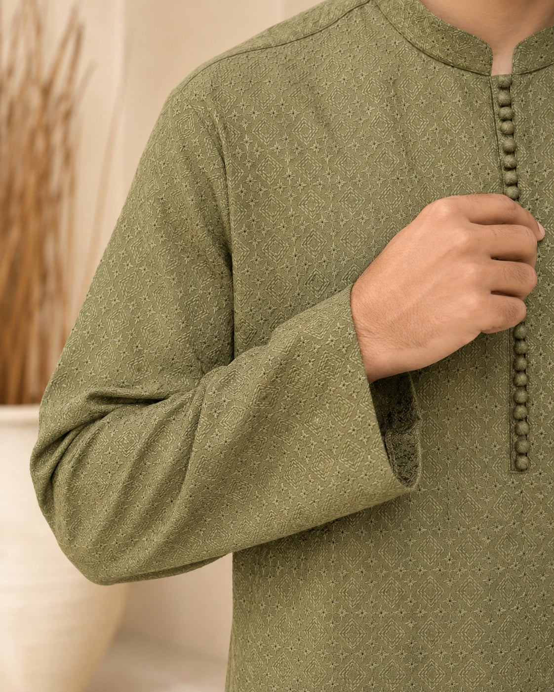 Light Green Chikankari Kurta Pajama