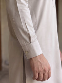 Light Beige Wash and Wear Kameez Shalwar