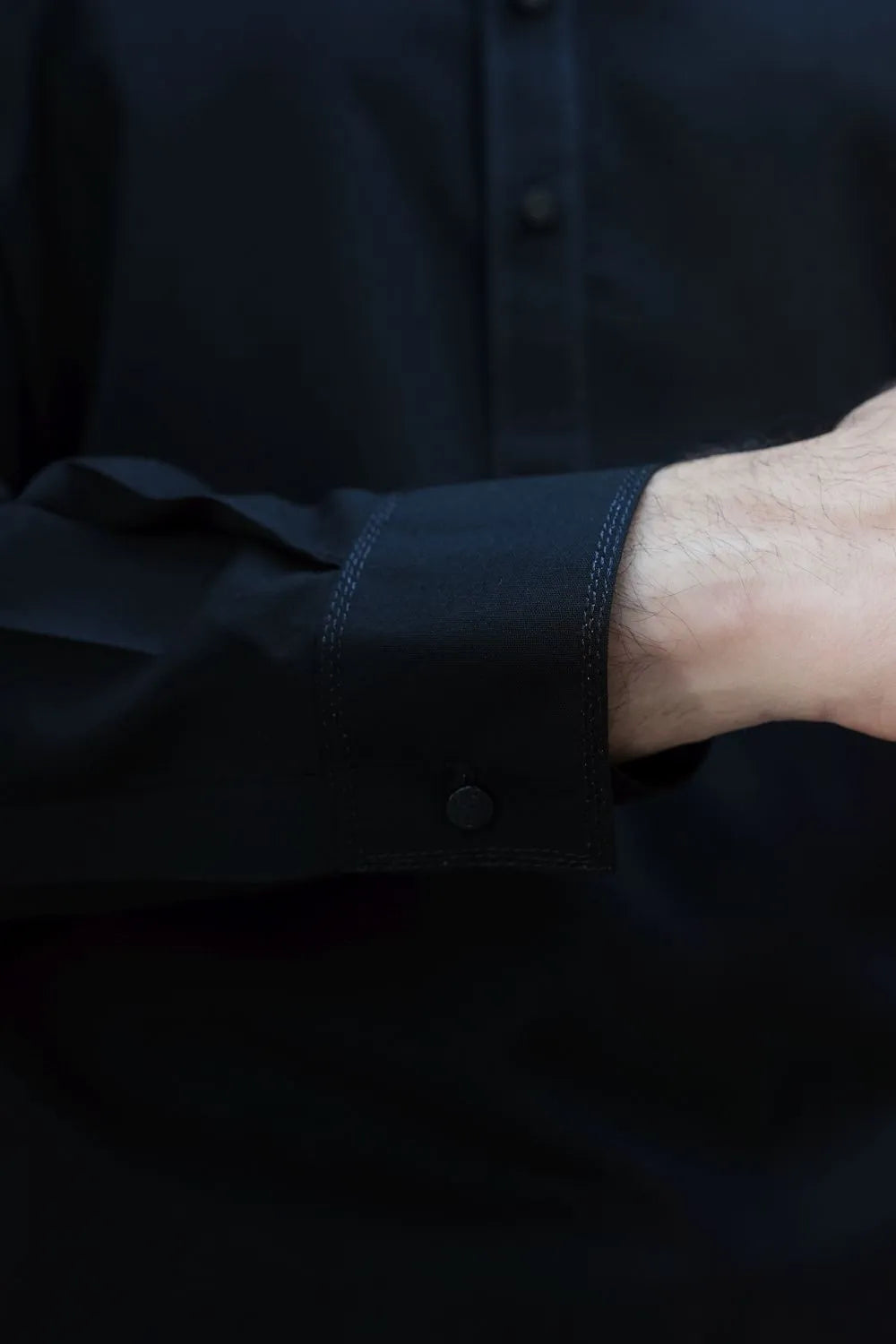 Black Wash and Wear Kameez Shalwar