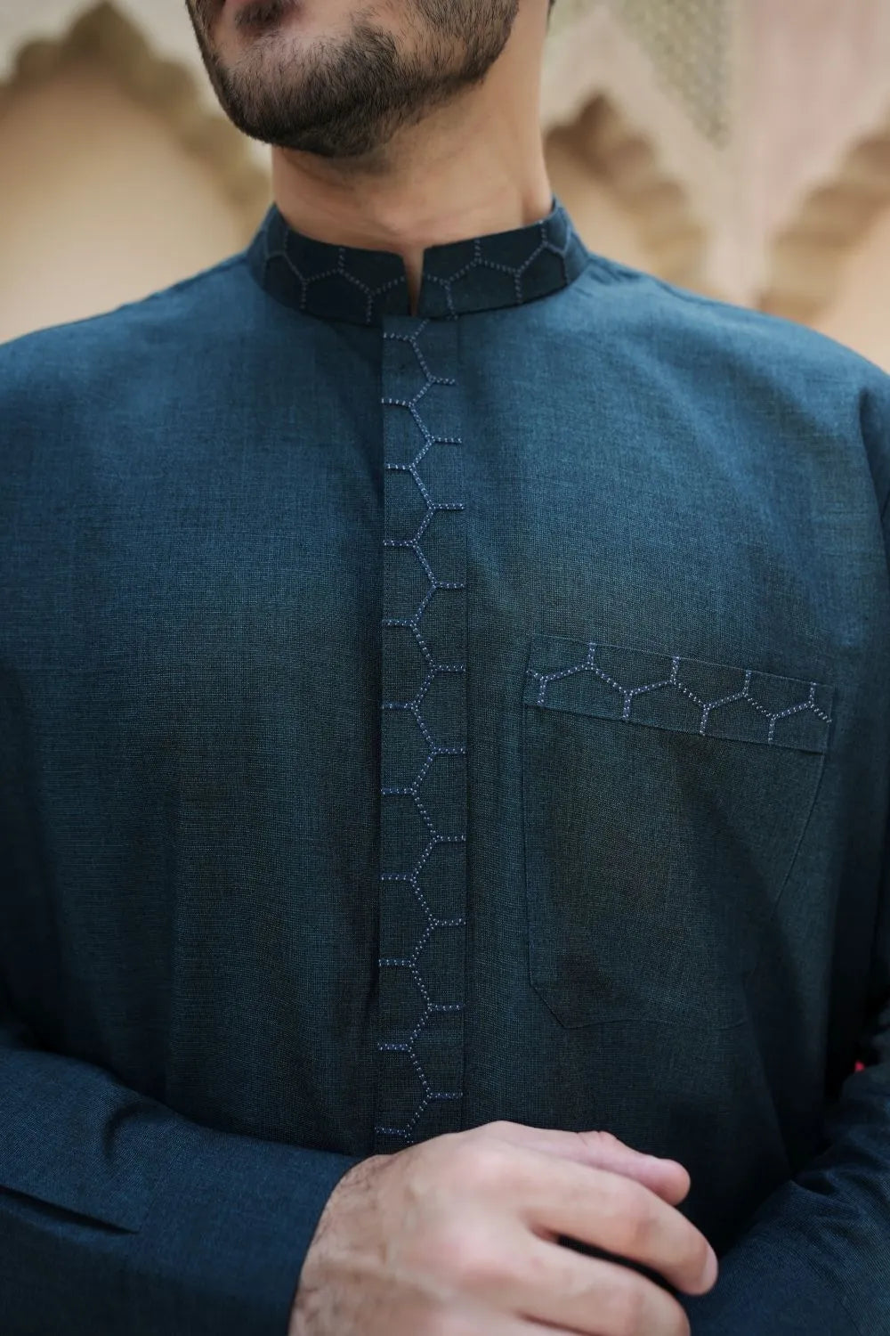 Green Wash and Wear Kameez Shalwar