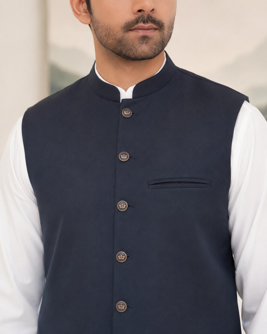 Classic Heritage Blue Waistcoat