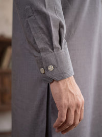 Grey Wash and Wear Kameez Shalwar