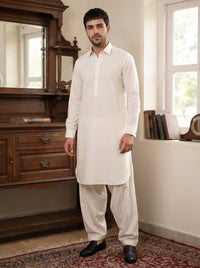 White Wash and Wear Kameez Shalwar