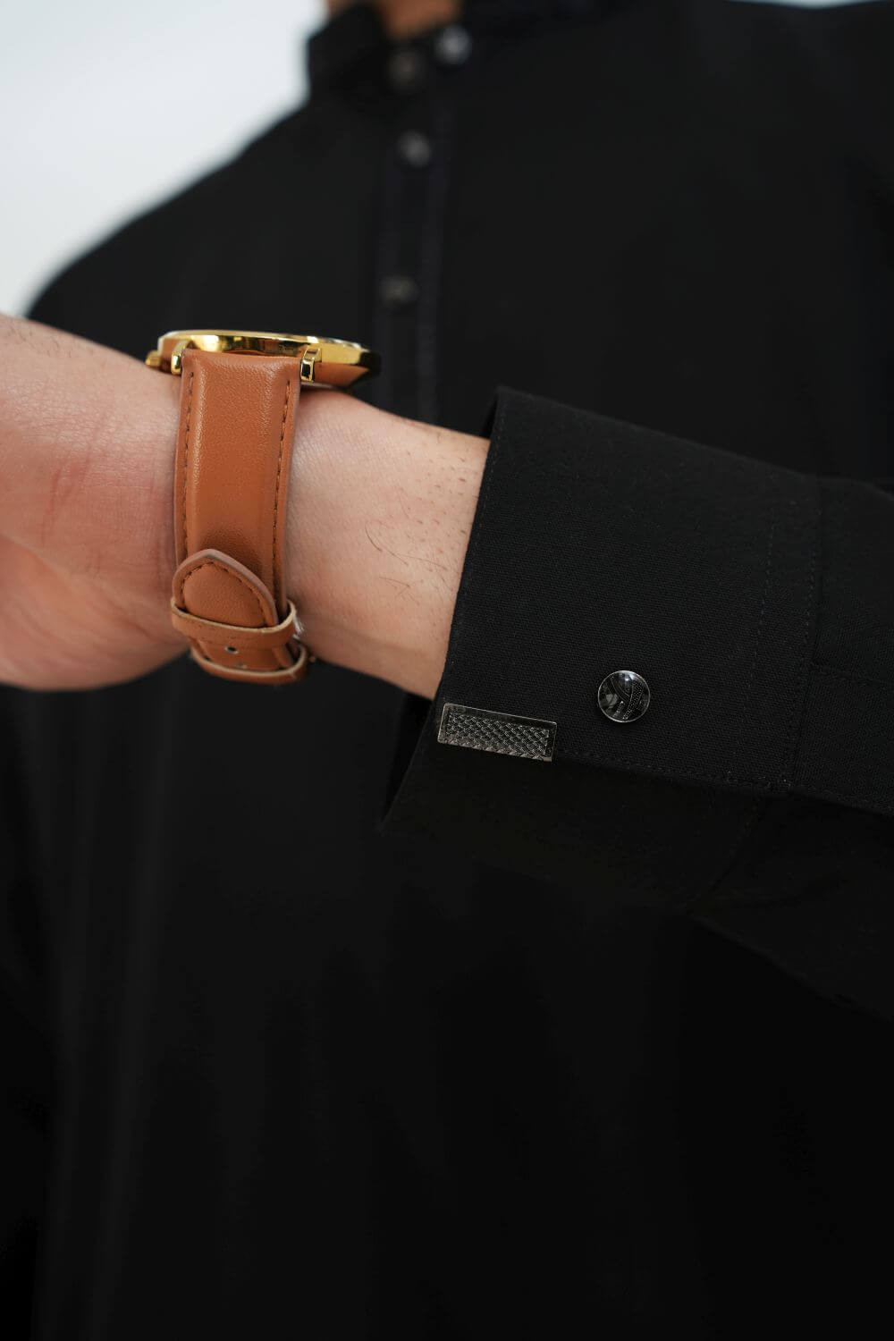 Black Wash and Wear Kameez Shalwar
