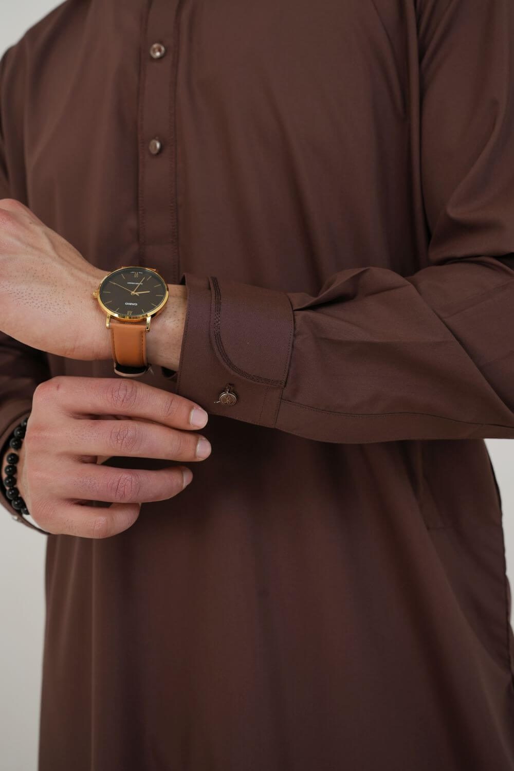 Rust Boski Wash and Wear Kameez Shalwar
