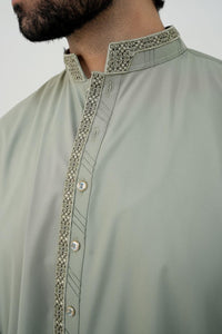 Mint Green Boski Wash and Wear Kameez Shalwar