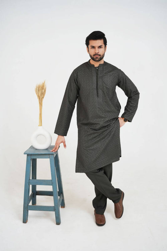 Green Chikankari Kurta Pajama