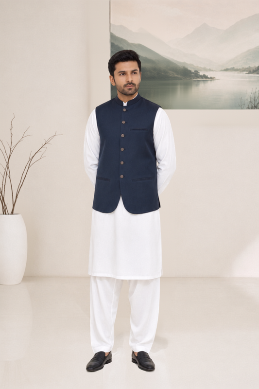 Classic Heritage Blue Waistcoat