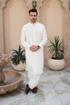 Arshad Premium Collection Off White blended Washing N Wear