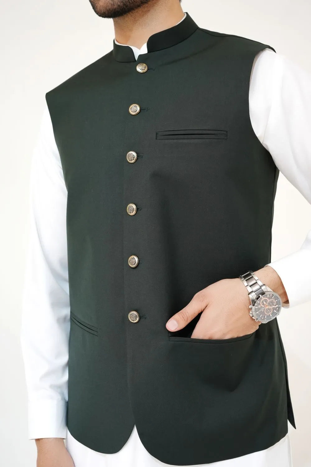 Classic Heritage Green Waistcoat