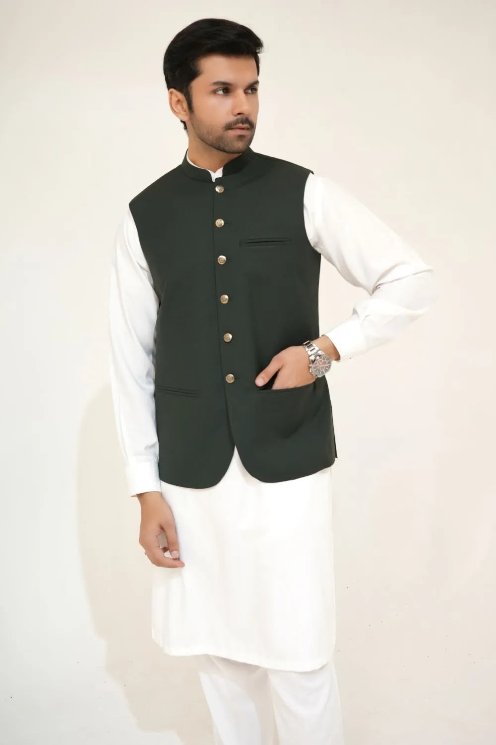 Classic Heritage Green Waistcoat