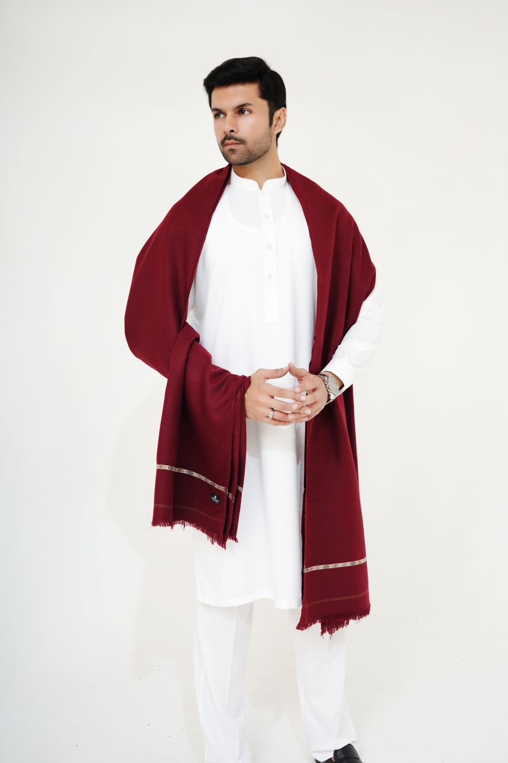 Maroon Woolen Shawl