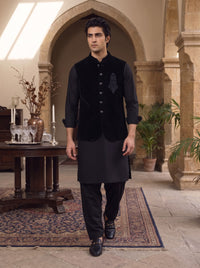 Black Velvet Waistcoat