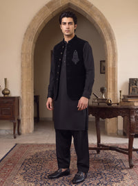 Black Velvet Waistcoat