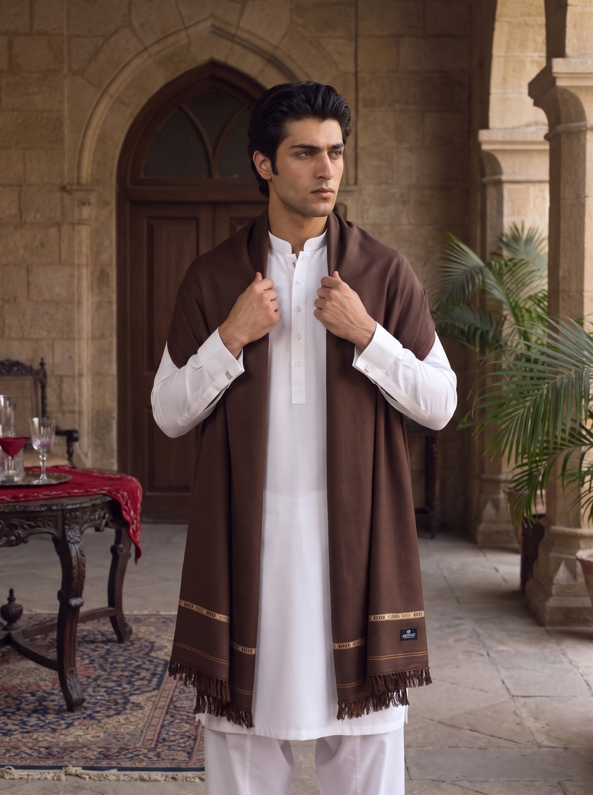 Brown Woolen Shawl