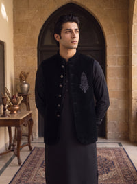 Black Velvet Waistcoat