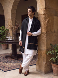 Black Woolen Shawl
