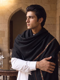 Black Woolen Shawl