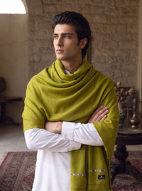 Olive Green Woolen Shawl