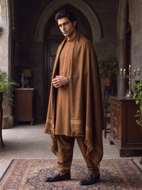Sandalwood Woolen Shawl Suit