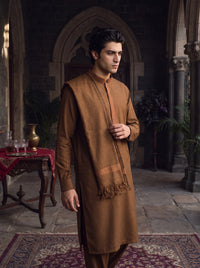 Sandalwood Woolen Shawl Suit