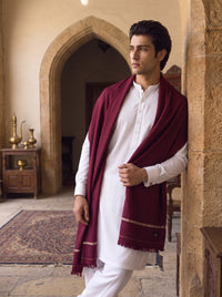 Maroon Woolen Shawl