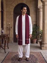 Maroon Woolen Shawl