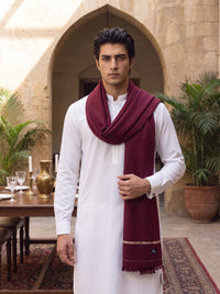 Maroon Woolen Shawl
