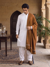 Caramel Brown Woolen Shawl