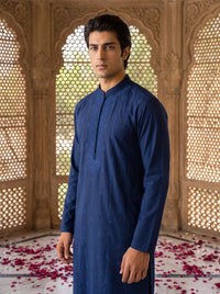 Royal Blue Embroidered Kurta Pajama